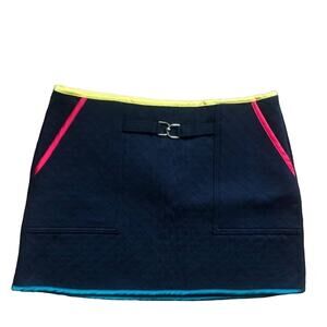 Juicy Couture pitch black skirt w/ contrast